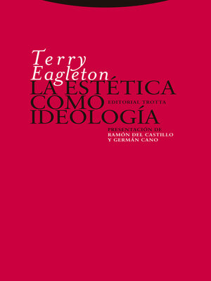 cover image of La estética como ideología